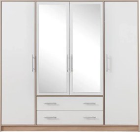 Šatník Smart 200 cm, artisan, zrkadlo