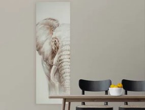 Ručne maľovaný obraz Slon 40x120 cm%