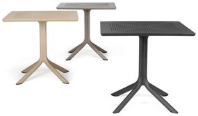 STIMA Plastový stôl CLIP Vyberte odtieň ->: Tortora - sivá