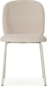 Krémové jedálenské stoličky v súprave 4 ks Daia – Marckeric