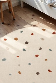 Hanse Home 160x160 (priemer) kruh Detský koberec Adventures 106210 Cream Multicolor kruh, biela, detská izba