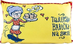 GiftyCity Vankúš 40 x 25 cm - Najlepšia babička