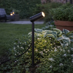 Bodové svietidlo so zemným hrotom čierne 40 cm vrátane LED nastaviteľné IP65 vrátane kábla a zástrčky - Carl