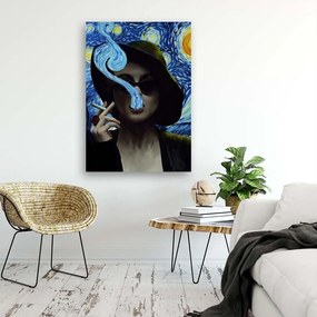 Gario Obraz na plátne Žena v modrom portréte - Norrobey Rozmery: 40 x 60 cm