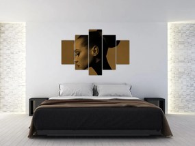 Obraz - Žena z profilu (150x105 cm)