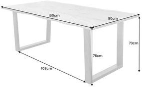 Jedálenský stôl LIVING EDGE 160cm divoký dub