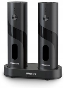 WEBBER Elektrický mlynček na soľ a korenie - dobíjateľný, USB