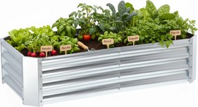 GARDEN LINE Vyvýšený záhradný záhon pozinkovaná oceľ 240 × 120 × 30 cm ZAK8304