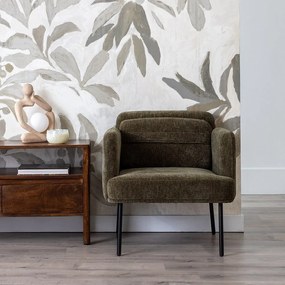 Béžové ženilkové kreslo Bind – Ixia