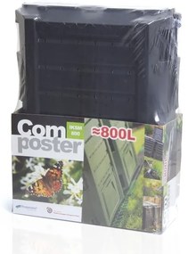 Kompostér, 800 l, čierna