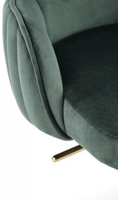 Kancelárska otočná stolička TIMOTEO — kov, látka, zelená