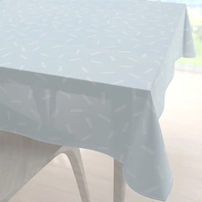 Biante Dekoračný štvorcový obrus PM-063 Konfety na pastelovo modrosivom 110x110 cm