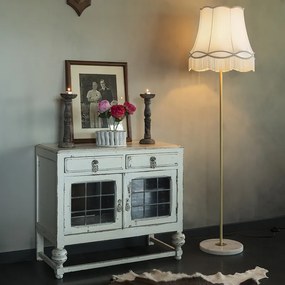 Hodvábny tienidlo krémové 45 cm - Granny