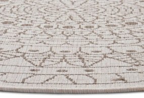 Obojstranný koberec Twin Porto linen kruh