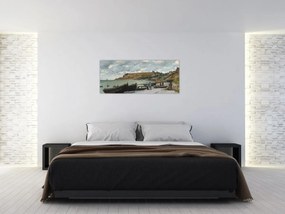 Obraz - Claude Monet, Sainte Adresse, reprodukcia (120x50 cm)