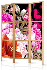 Artgeist Japonský paraván - Floral Abundance I Veľkosť: 135x161