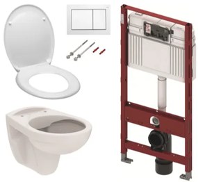 Cenovo zvýhodnený závesný WC set TECE do ľahkých stien / predstenová montáž + WC S-Line S-line Pre KMPLSIKOTS, 1 ks