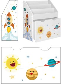 Detská knižnica KIDS 62,5x29,5x70 cm biela
