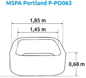 Mspa | Vírivý bazén MSPA Portland P-PO063 | 11400274