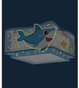 Dalber 63476 - Detské stropné svietidlo BABY SHARK 2xE27/60W/230V