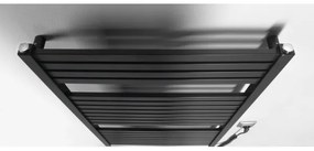 Aqualine - Kúpeľňový elektrický radiátor TONDI-E 400W/230V 97 cm matná čierna