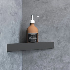Rea Rea, kúpeľňová polica 285x145x40 mm, SF07, čierna matná, REA-06012