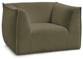 Zelené kreslo z textílie buklé Giorgia – Bobochic Paris