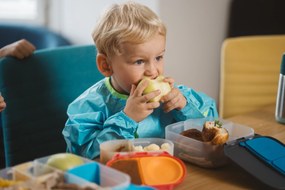 Desiatový box malý - ružový/oranžový