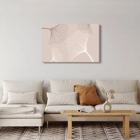 Obraz - Béžové listy N⁰6 (90x60 cm)