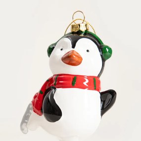 Závesná vianočná dekorácia EVI RED tučniak 753732