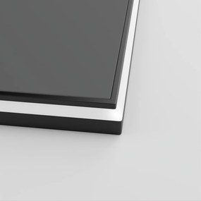 Erga Megan, LED zrkadlo 60x80cm (80x60cm) v čiernom ráme, 2185 lm, 3 farby svetla, zadné osvetlenie, ERG-V01-MEGAN-6080-BK