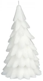 Vianočná sviečka Stromček v bielej farbe 12 cm