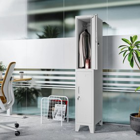 Pracovná odevná skriňa BHP sivá: BARTEK 1 Plus