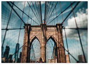 Sklenený obraz - Brooklynský most (70x50 cm)
