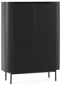 Čierna skrinka 100x140x40 cm Willa – MOME