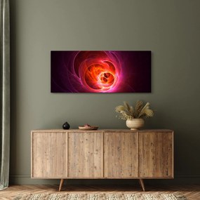 Moderný obraz ružovej abstrakcie (120x50 cm)