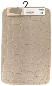 Predložka do kúpeľne Stones, 50x80 cm, béžová