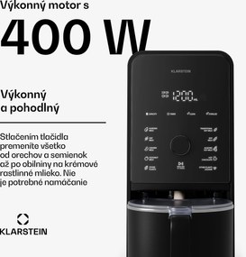 Klarstein Marcia Touch automat na orechové mlieko 1,2 l, 6 nerezových nožov, 1200 W, 10 + 2 programy