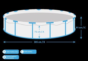 Marimex | Bazén Marimex Florida 3,05x0,91 m bez príslušenstva - motív RATAN | 10340235