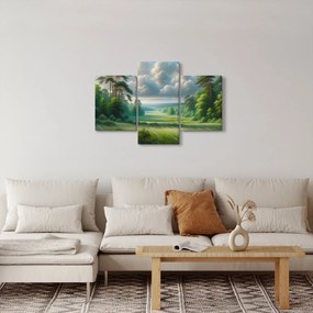 Obraz - Zelená krajina (90x60 cm)