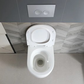 BPS-koupelny Závesná WC misa so SoftClose sedadlom HYD-6775, biela