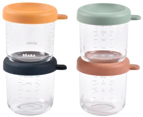 Tégliky na jedlo sklenené 4x 250 ml Sunrise
