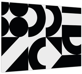Sklenený obraz - Geometrická abstrakcia N⁰2 (70x50 cm)