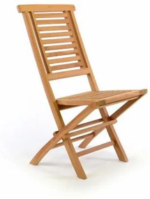Divero Hantown 36876 Skladacia záhradná stolička - teakové drevo