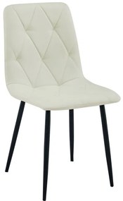 Set troch jedálenských stoličiek LIBRA béžové / čierne nohy (3 ks)