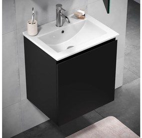 Kúpeľňová skrinka s umývadlom KENWOOD, 51 cm, čierna
