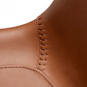 HYPE ČALÚNENÁ BAROVÁ STOLIČKA cognac brown/black