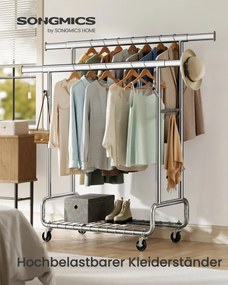 Vešiakový stojan na kolieskach HSR015E01