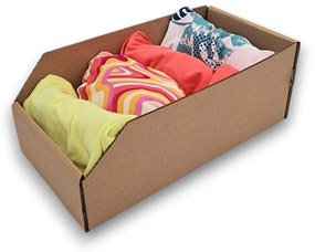 Úložné boxy na oblečenie, organizéry do skrine EKO KARTON 15 x 30 cm