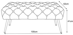 Taburetka MONACO sivá
